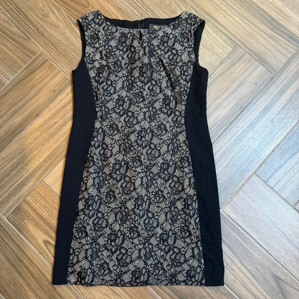 Little black dress with lace